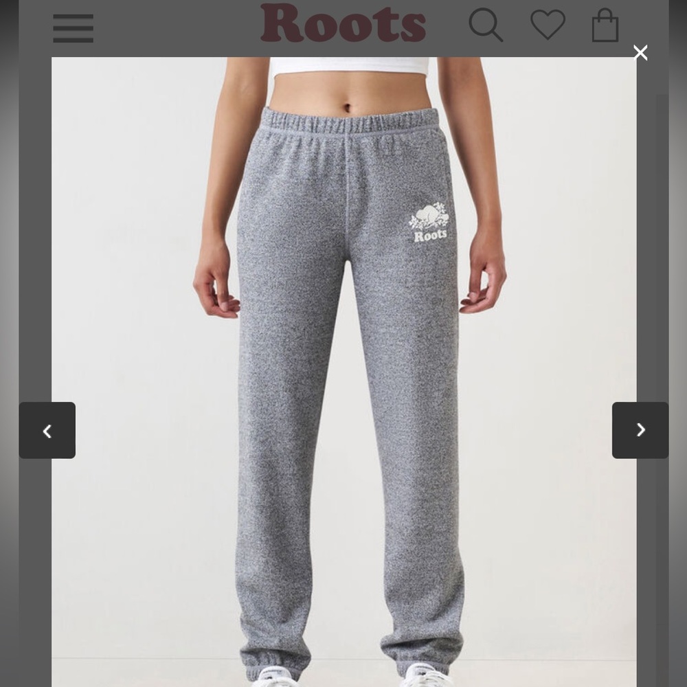 Original Roots Sweatpants salt & pepper grey cotton sz M